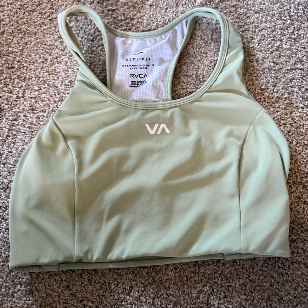 RVCA Mint Green Sports Bra